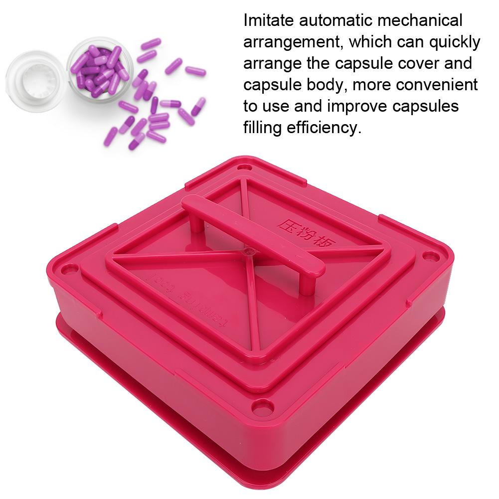 100 Holes Capsule Filler Plate Manual Capsule Powder Filling Machine Board Tool for Size 0#