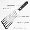 Fried Fish Spatula Pancake Turner Stainless Steel Cooking Spatula with Non-Slip Handle