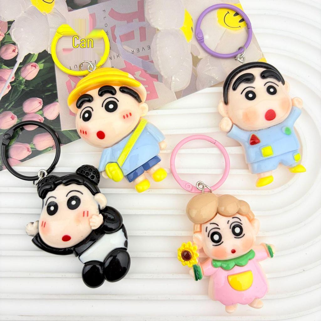 Crayon Shin-chan Heart Pendant Keychain - Cute Gift for Friends