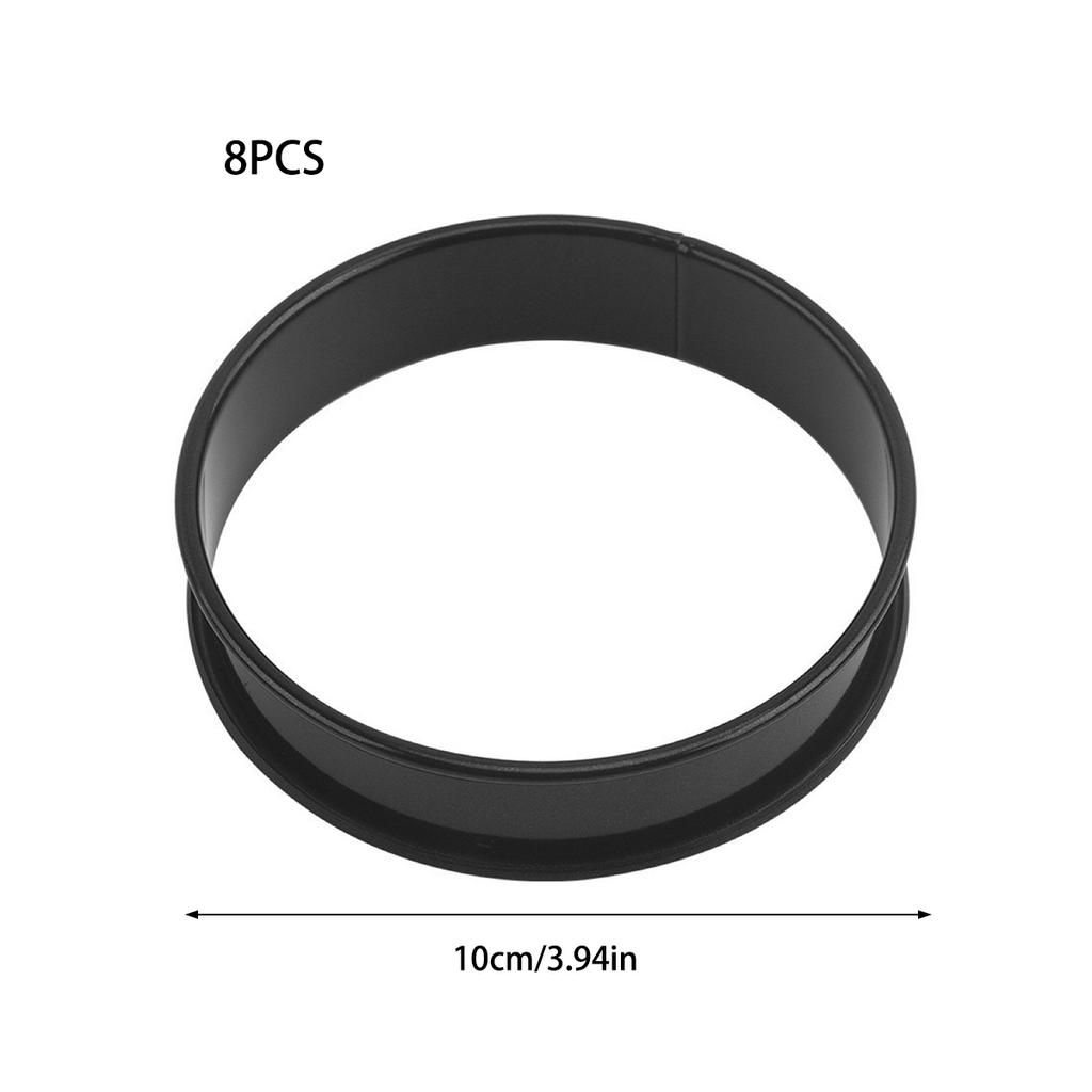 Doppelt gebördelter Tatin-Ring Edelstahl Rund Mousseform Tarteform Für Französische Crêpes Kekse
