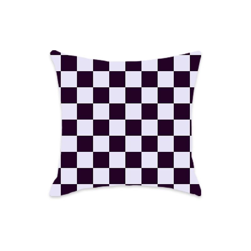 New Checkered Geometric Colorful Sofa Home Pillow Cover Sofa Bedside Home Chessboard Pillow Cushion Cover