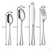 24 Piece Stainless Steel Dinnerware Set, Fork, Spoon, Reusable Set