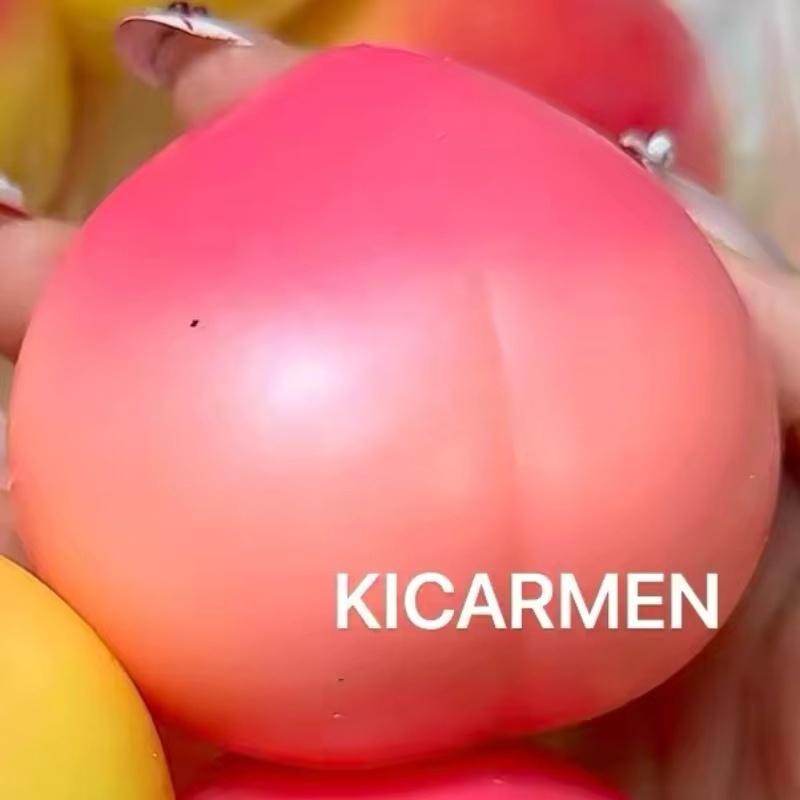 Nieuwe Knapperige Perzik Squishy Bal Fidget Speelgoed Ronde Blokken Gevuld ASMR Anti Stress Ontlasting Hand Ontspanning Speelgoed Knapperig Knijpspeelgoed pink