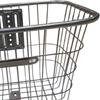 Silver Iron Front Bicycle Basket for Women, Universal Handlebar Mount Storage Carrier for City Bike and E-Bike