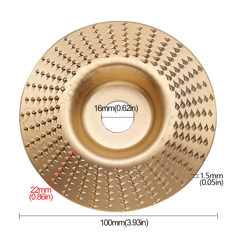 Curved & Flat Surface Wood Carving Grinding Disc for Angle Grinders