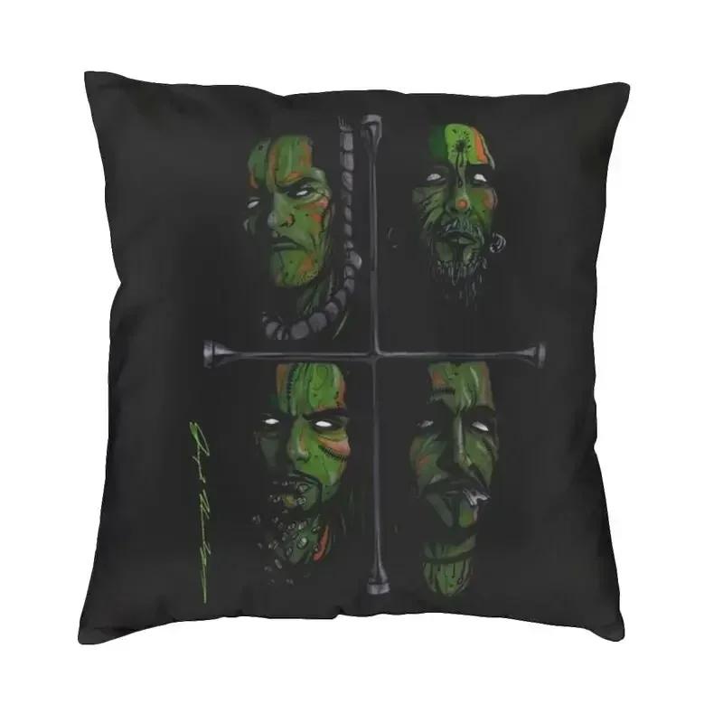 O Type Negative Logo Gothowy Zespół Heavy Metalowy Poszewka na Poduszkę Dwustronny Nadruk Poszewka na Poduszkę Dekoracyjna do Domu