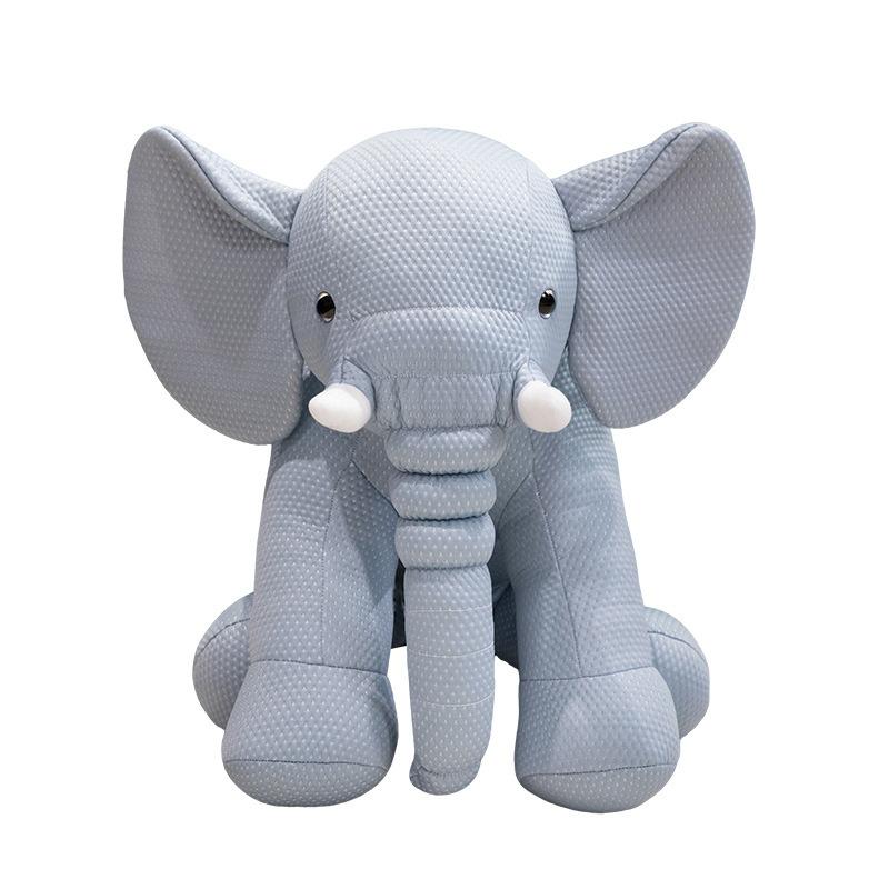 Cute Soft Ice Silk Elephant Doll Plush Toy Cute Baby Elephant Doll Child Sleeping Soothing Doll