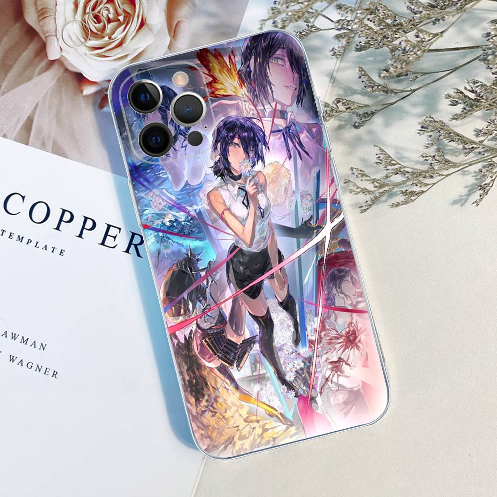 Chainsaw Man The Movie Reze Arc Phone Case For iPhone 17 16 15 14 13 11 12 Pro Max 16 Plus Transparent