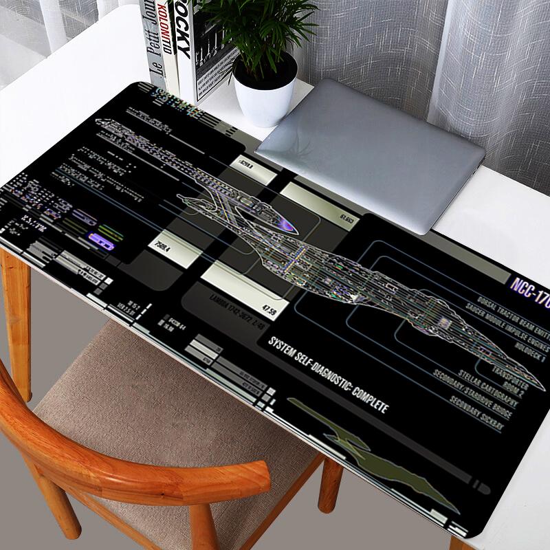 90x40cm Mouse Pad Gamer Large Computer Notebook Pc Mousepad Design Carpet Gaming Accessories XXL S-Spaceship Keyboard Desk Mat
