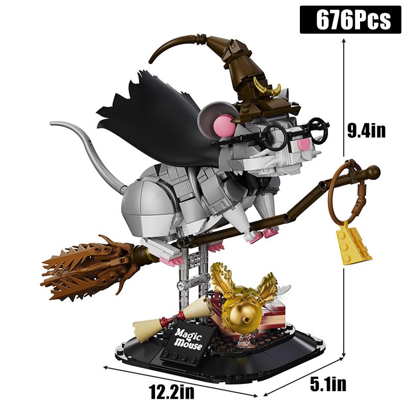High-Quality Creative High-Quality 676Pcs High-Quality Magic High-Quality Wizard High-Quality Mouse High-Quality Building High-Quality Blocks