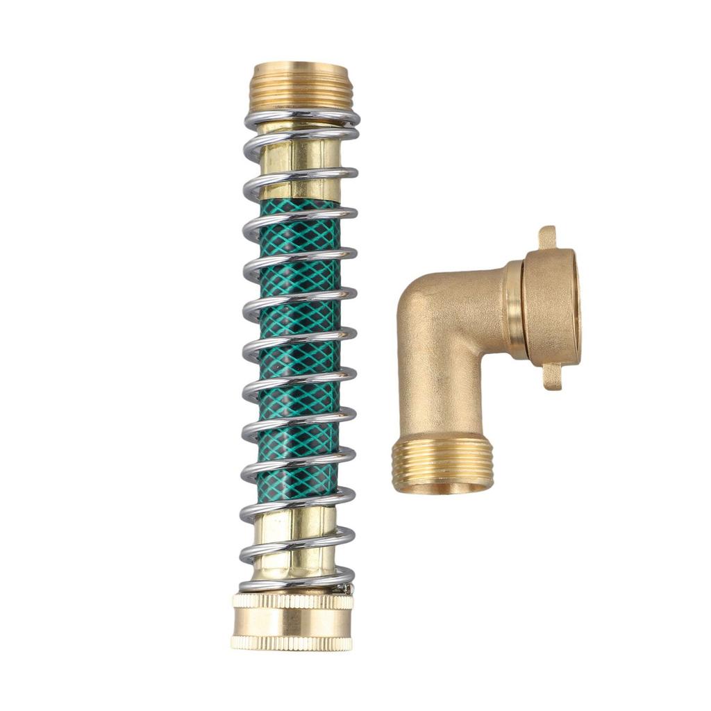 Easily Connect Your Hoses with Yellow Brass Elbow Connector