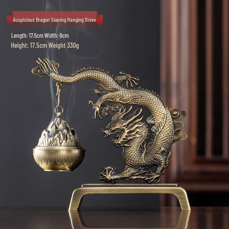 Creative Crane Lotus Hanging Incense Burner - Zen Tea Ceremony Home Decor.