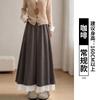 Womens High-Waisted Wide-Leg Cropped Skort Pants 2026 Loose Comfortable Casual Trousers Petite