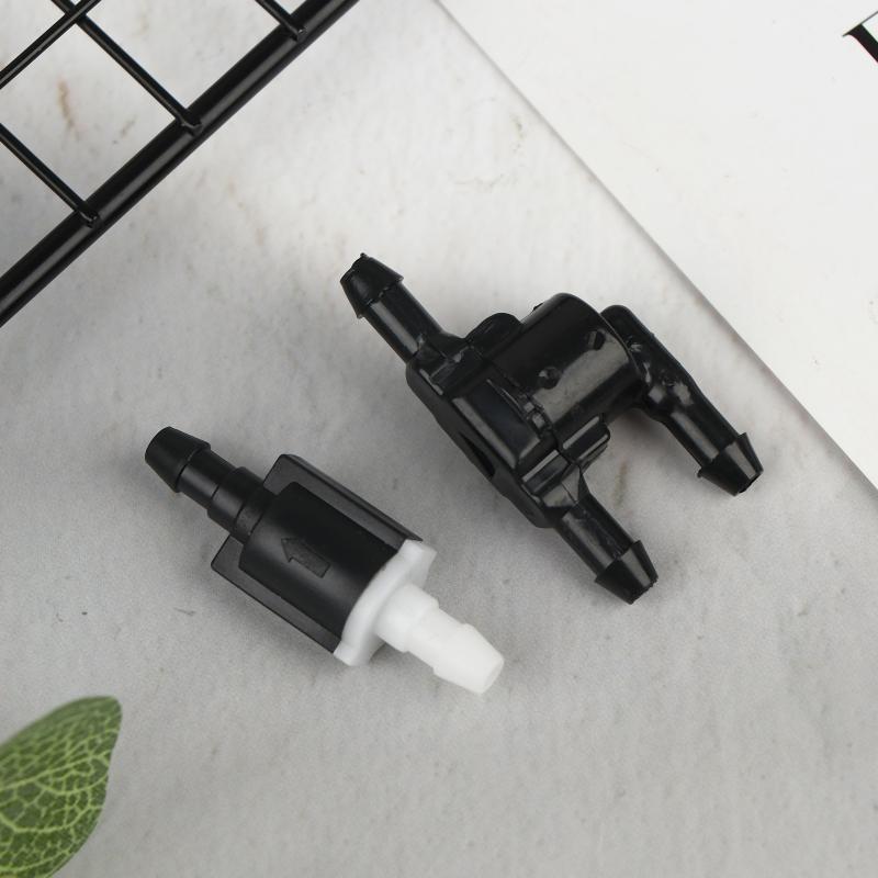 Zwart Plastic Ruitenwisser Wassersproeier Voorruit Terugslagklep Nieuw Voor Auto Ruitenwisser Sproeierleiding 3-Weg Klep Auto Accessoires