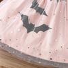 European and American Halloween Cosplay Batwing Mesh Dress for Girls - Autumn Long-Sleeve Style