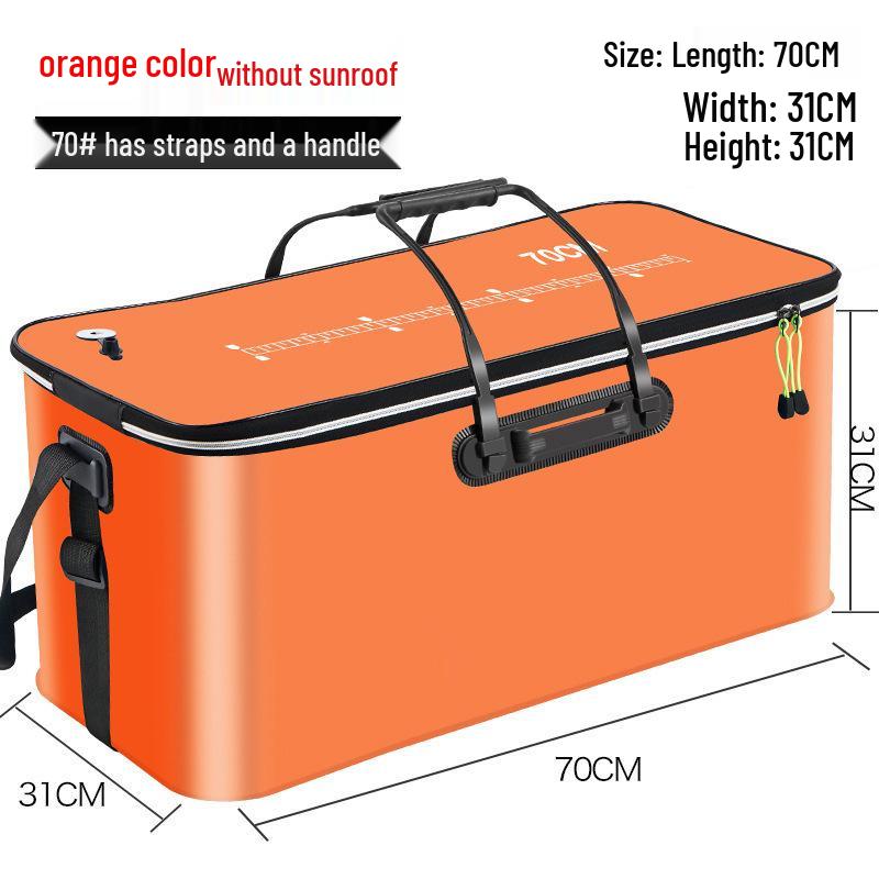 Foldable EVA Fishing Bucket with Fish Protection and Multi-Purpose Design