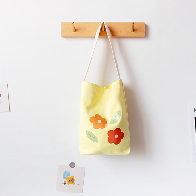 Summer Portable Canvas Bag Female Student Water Cup Milk Tea Fashion Mobile Phone Messenger Bag