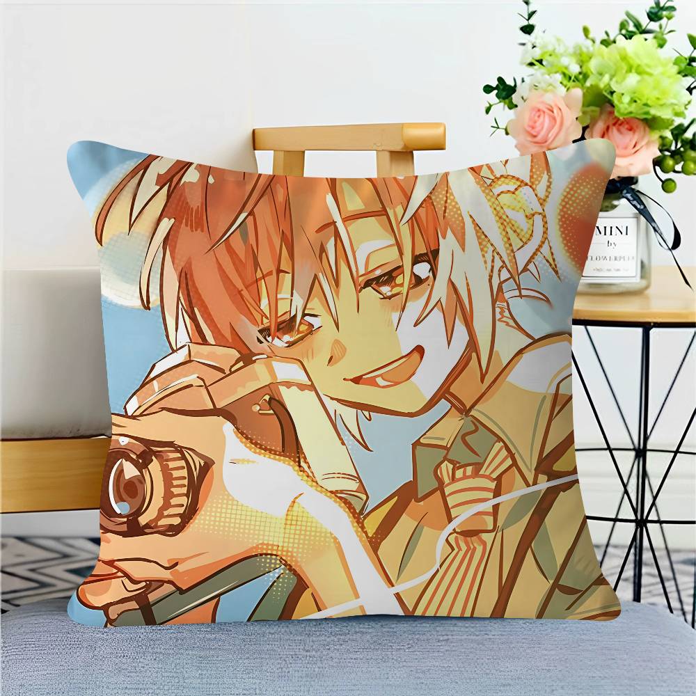 Anime M-mitsuba Pillowcase Bedroom Sofa Decorative Cushion Cover With Zipper Soft Cushion Cover