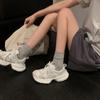 Mu Bai Handmade~ Dad Shoes Women's Thick-soled Summer Mesh Breathable New Inner Height-increasing Shoes Casual Shoes Sports Shoes