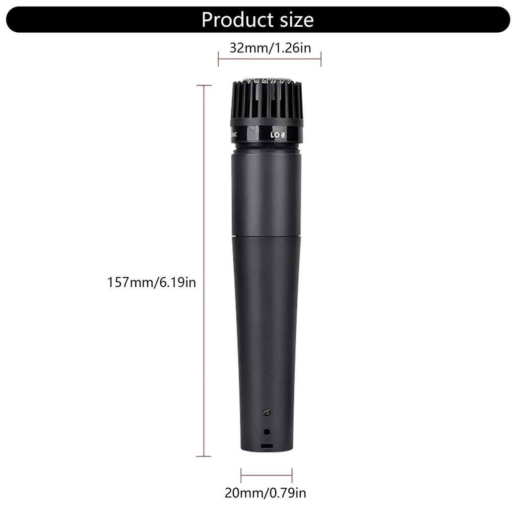 Dynamisches Mikrofon für Studioaufnahmen und Live-Auftritte SM57 Kleines Metallmikrofon