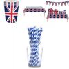 ¡Celebra con Estilo con el Ligero y Delicado Set de Artículos de Fiesta de la Bandera Británica! ¡Materiales Excelentes para Cualquier Ocasión!