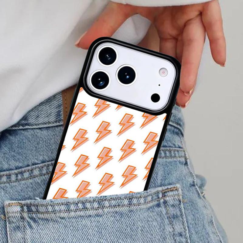 Lightning Bolt Pattern Phone Case for iPhone 17ProMax 12 13 14 15 16e 17 Pro Max Plus Air Cover