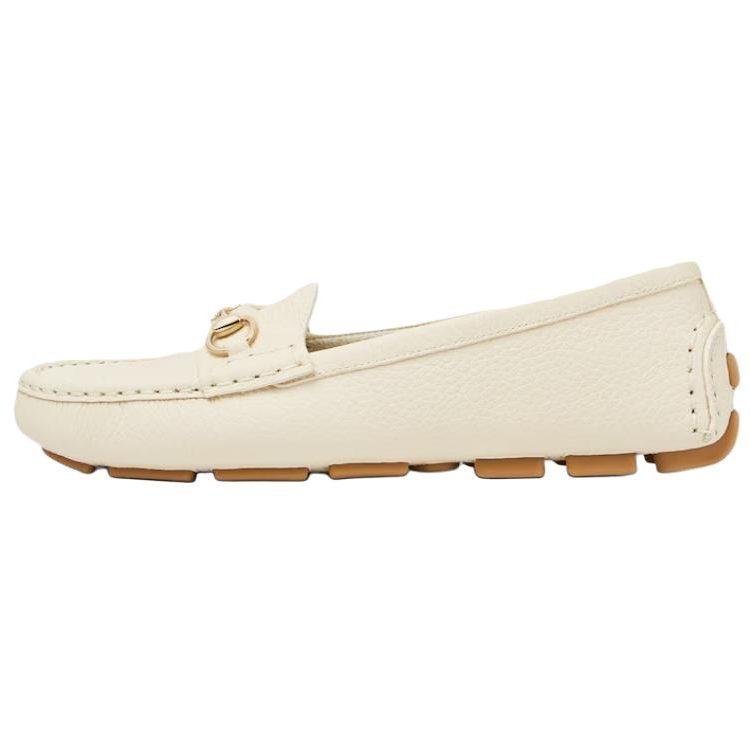Gucci Leather Loafers Women's White 815464 AAC4Q 9540