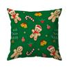 Christmas Elk And Snowman Decorative Cushions Pillowcase Polyester Cushion Cover Throw Pillow Sofa Decoration Pillowcover
