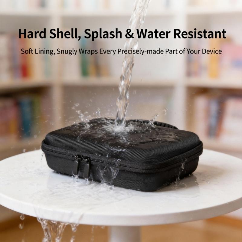 Bolsa de Viagem Portátil para Host de Mini Computador com Material EVA e Múltiplos Compartimentos de Armazenamento