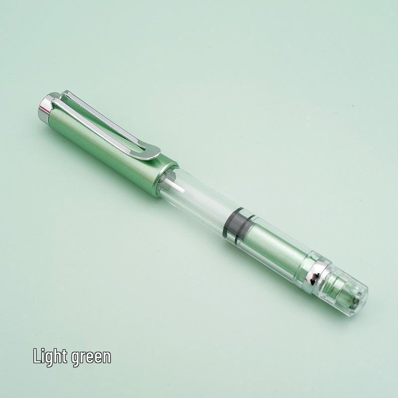 BANMI Transparent Calligraphy Brush Pen with Fine Point, Small Regular Script Wolf Hair, Ink Storage for Color Ink Use