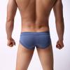 Men Underpants Contrast Color Slim Fit Sweat Absorption Wear-resistant Men Briefs for Inside Wear