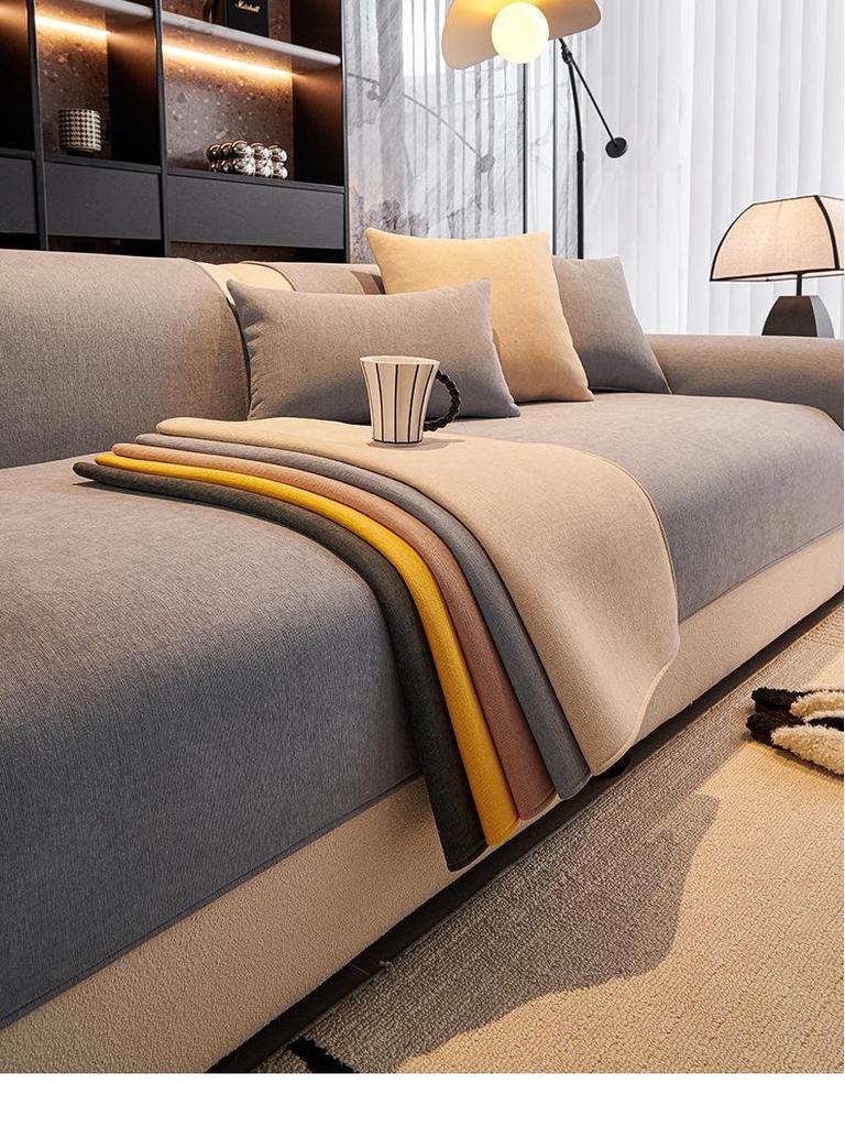 2025 New Style Waterproof Chenille Sofa Cushion - Non-Slip, Universal Fit for All Seasons