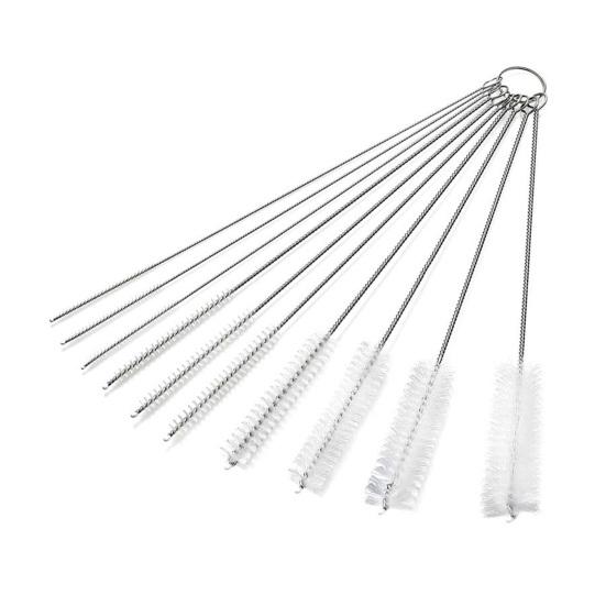 Cleaning Brush Extended Reach Deep Clean Tall Glasses Bottles Straws Cleaning Scrubber Multiple Sizes Flexible Metal Stem Drinking Container Cleaner