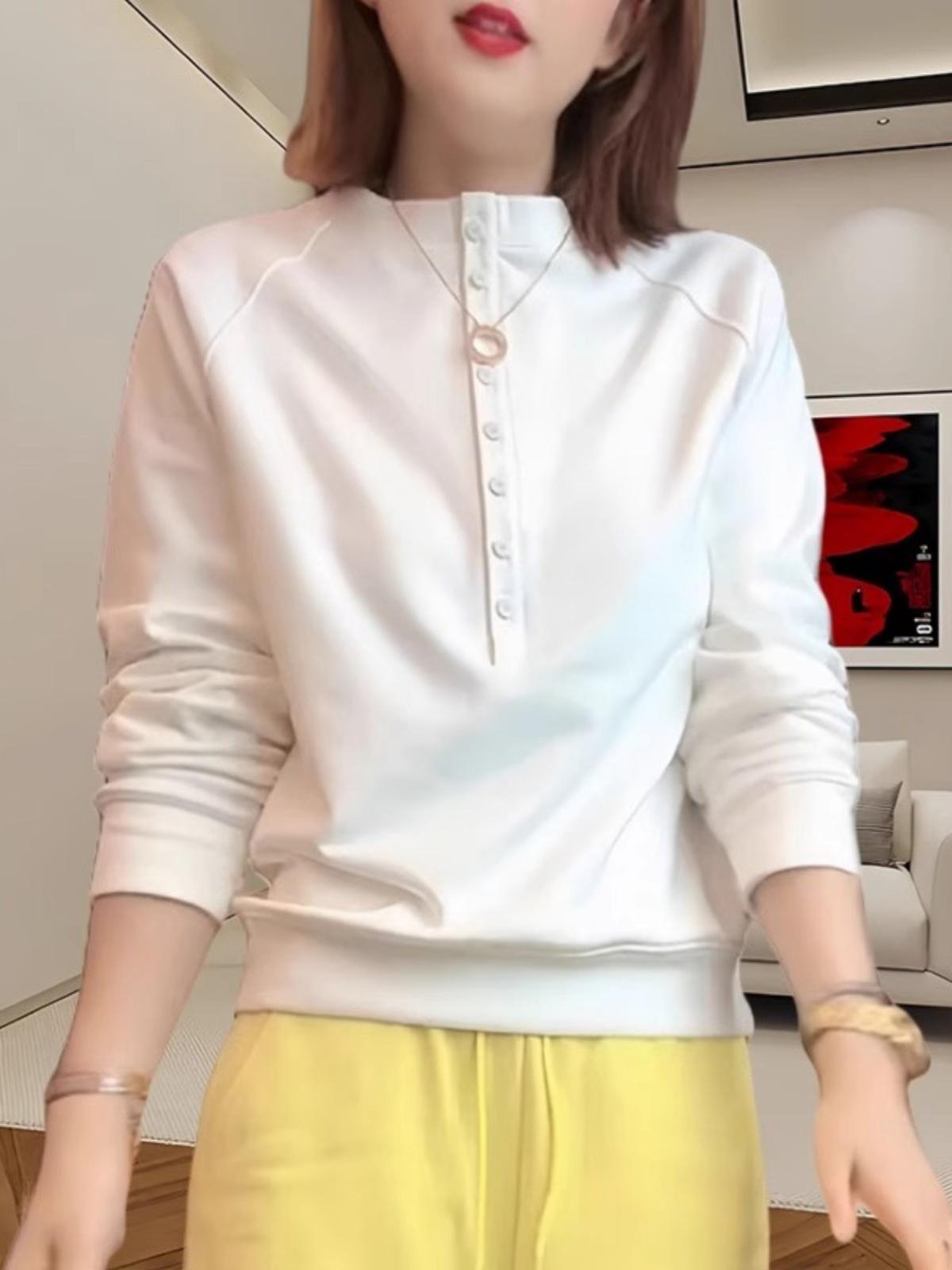 

Steal Deal: White Raglan Long-Sleeve T-Shirt with Premium Fishbone Base Layer M