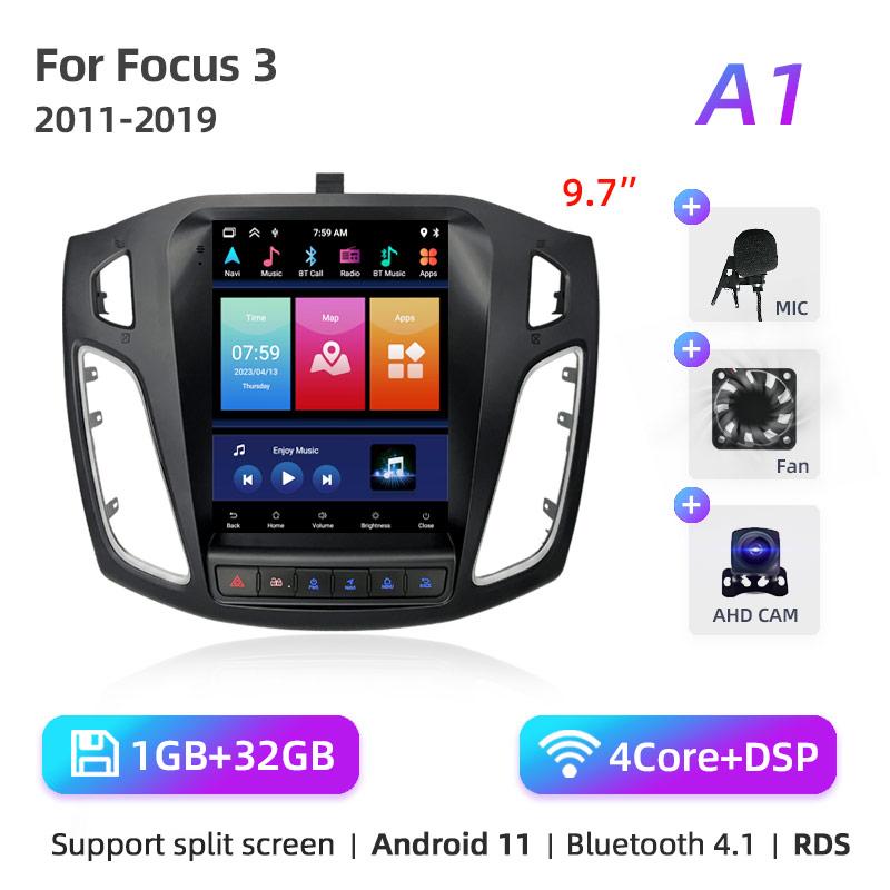 8Core 2 Din Android 12 Car Radio for Ford Focus 3 Mk 3 2011 2012 - 2019 Multimedia Video Player 2Din Carplay Auto Stereo DVD