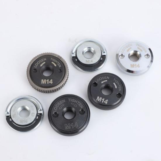 Angle Grinder Flange Locking Nut 5/8-11 Threaded Quick Change Tool Self-Locking Secure Fit Pressure Plate
