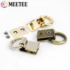 4/8Pcs Meetee 36x15mm Side Clip Buckle Bag Strap Metal Clasp D Ring Hook Handbag Screw Connector Buckles Leather Craft Hardware