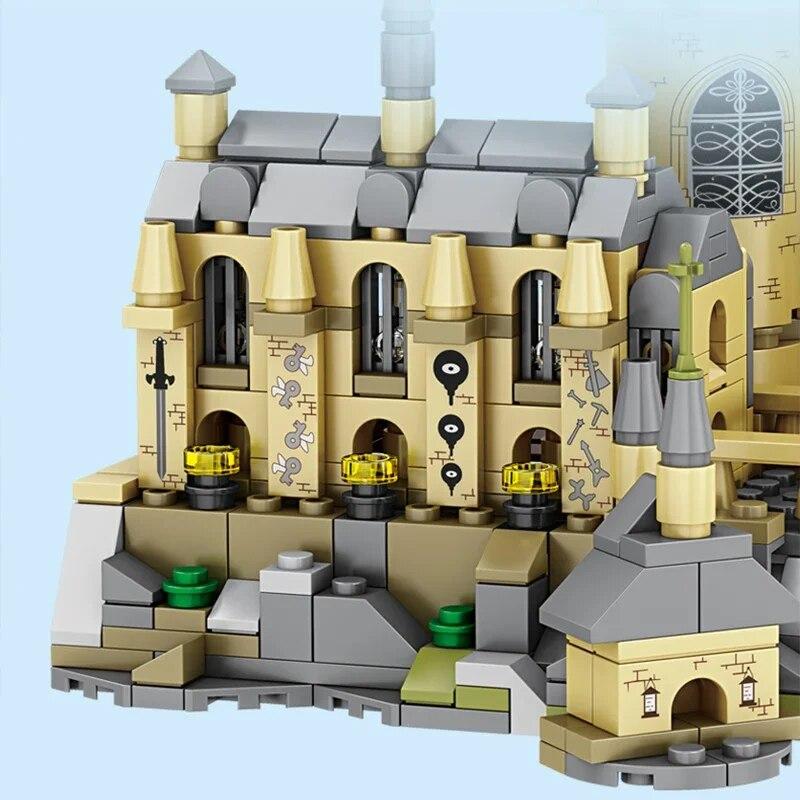 664PCS Dark Night Magic Castle Building Blocks City View Fairy Tale Castle Model Bricks Decoration Children's Christmas Gifts No Box