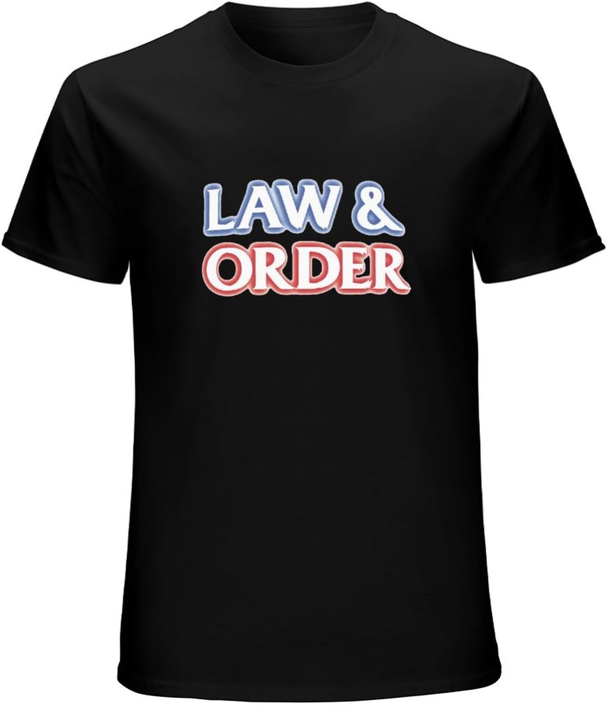 Law and Order 90s Tv Show Drama Short-Sleeve T-Shirts Black L чёрный