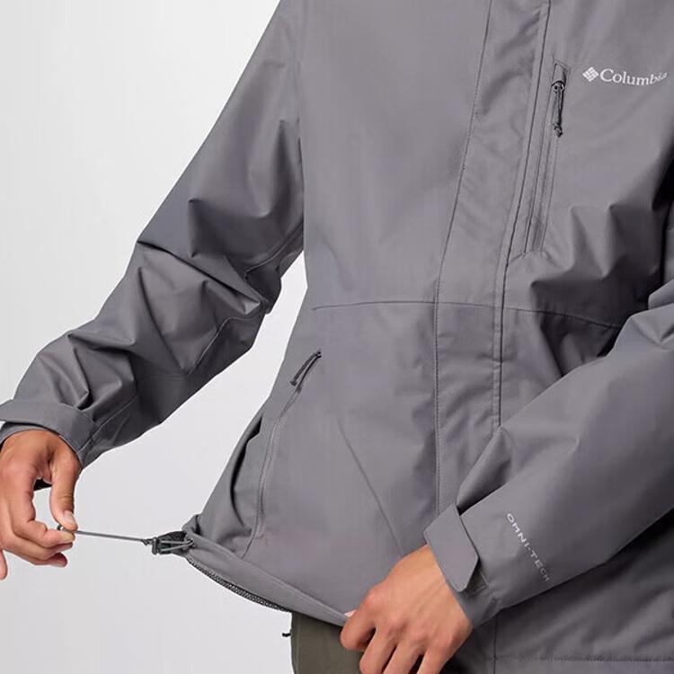 Columbia Waterproof Comfortable Stylish Long Sleeve Windbreaker Men Outerwear Gray WE2619-023