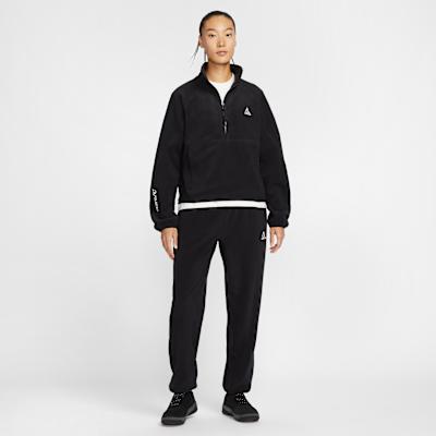 Nike ACG Wolf Tree Sweatshirts Women's Black Stand Collar Moderate Oth