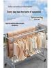 Floor-Standing Indoor Clothes Drying Rack for Bedroom and Balcony