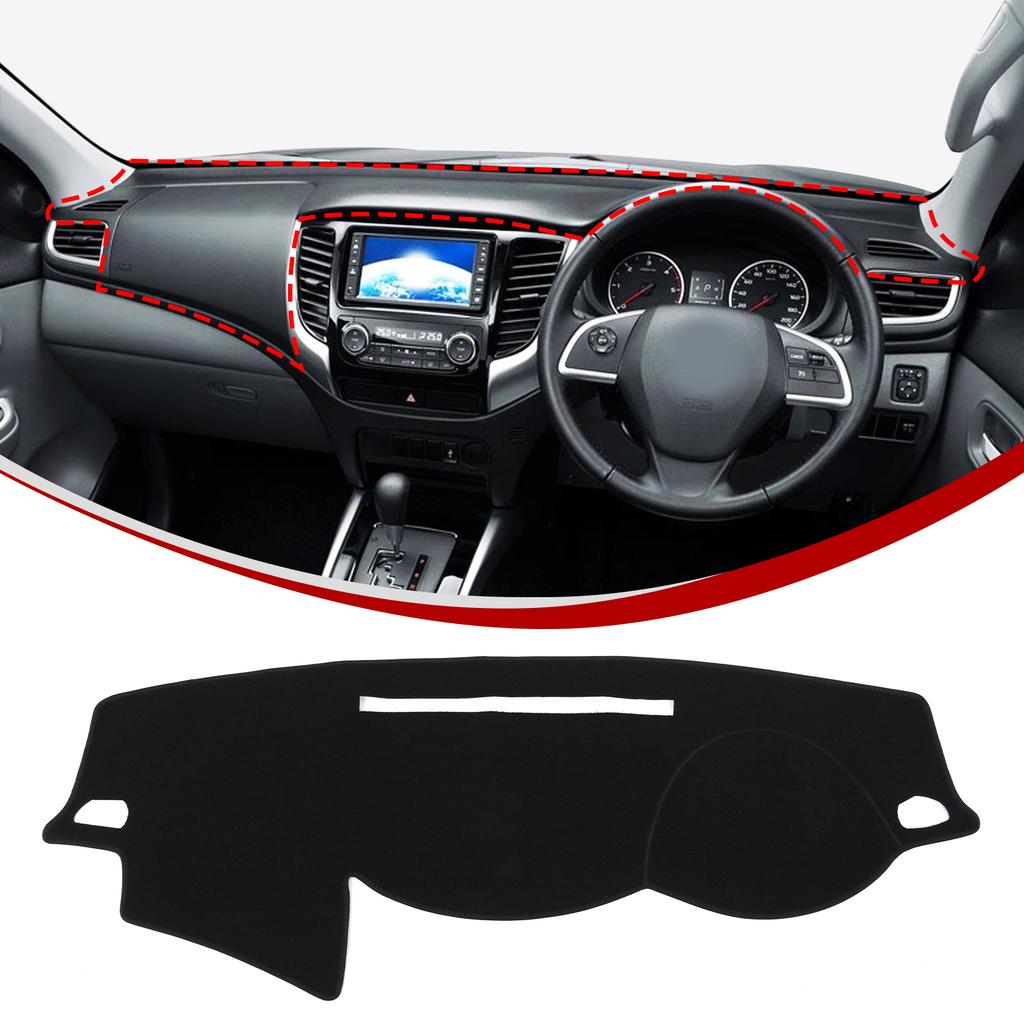 Polyester Dashboard Cover Carpet Cape Sun Shade Pad Carpet mat Suitable for Mitsubishi Triton/L200 2015-