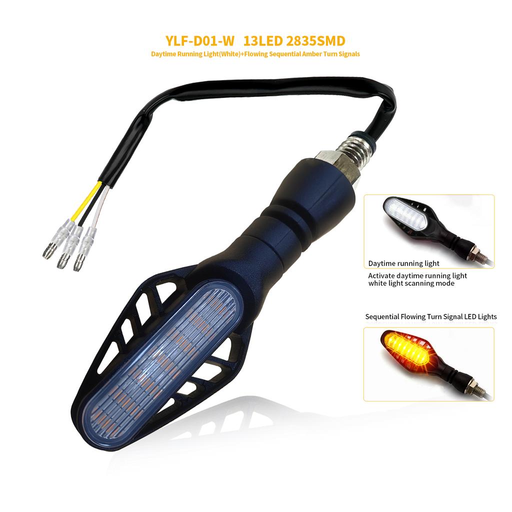 HQ Universal Led Motorcycle Directional Indicators Turn Signals Stop Signal Light DRL Flashing Flashing Rear Tail Brake Flasher