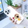 Goofy C-Dogs Big eyes Phone Case For iPhone17, 16,15,14,13,12 Pro Max Black Candy Matte Shockproof Cover