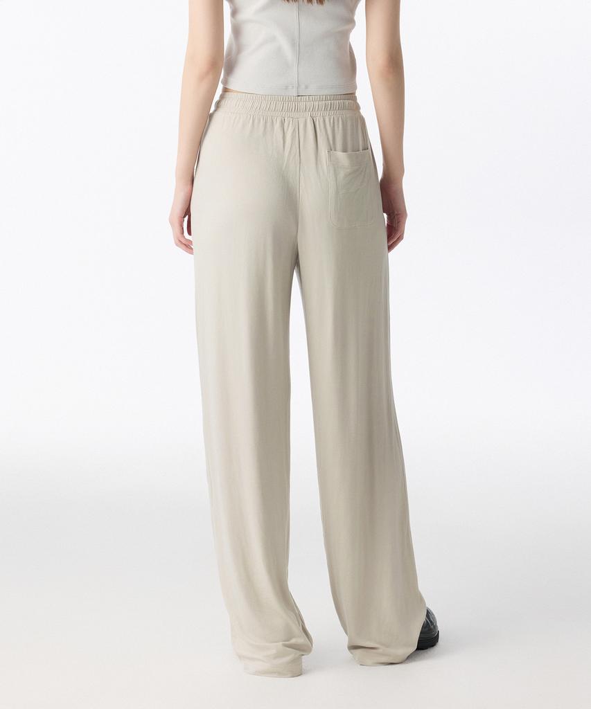 MUSINSA STANDARD WOMAN Women'S Jersey Wide Lounge Pants [Light Beige]