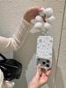 Korean Glitter Pixel Snowman Phone Case for iPhone 17/16 Pro Max/15/14