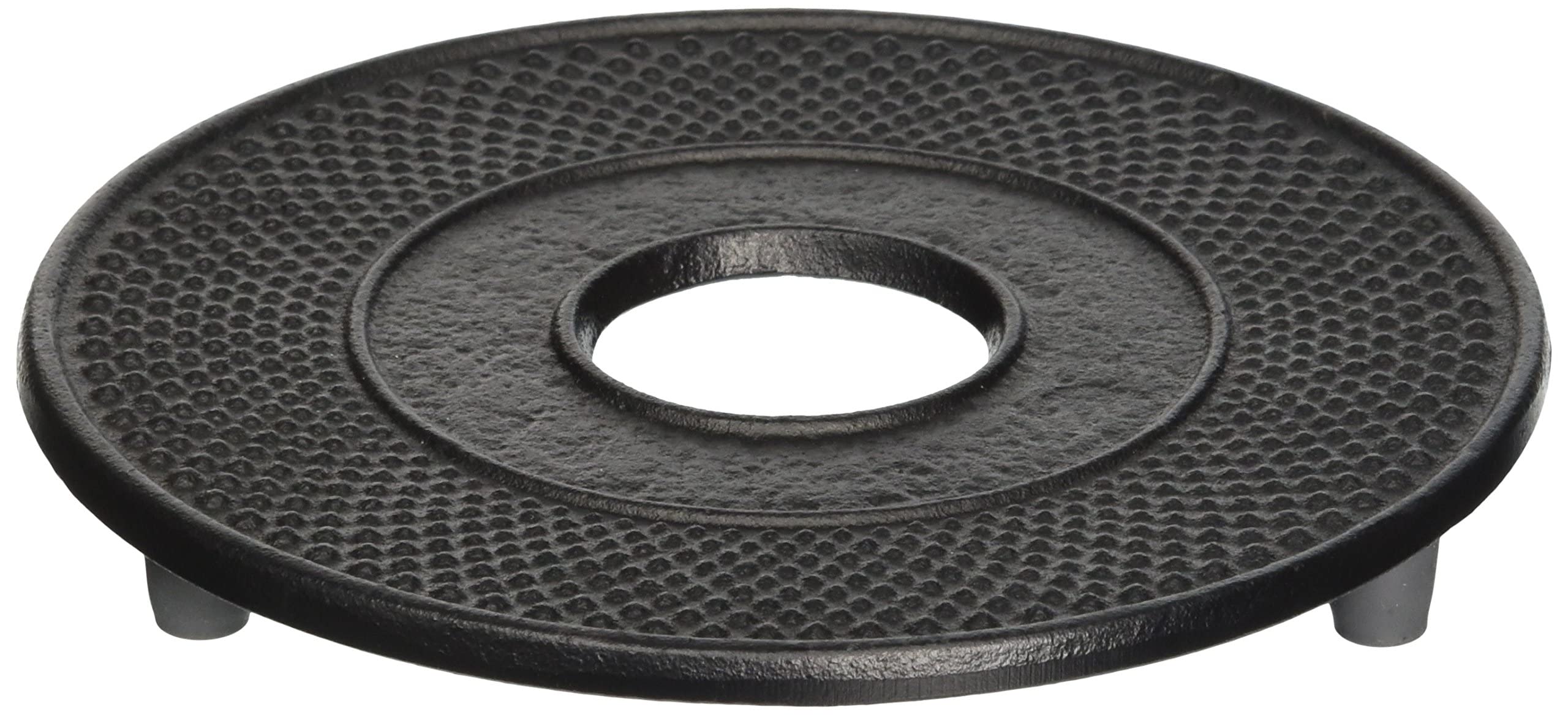 Iwachu Round Arare Pattern Large Black Kettle Stand Nambu Ironware 17002 Diameter13.5cm чёрный