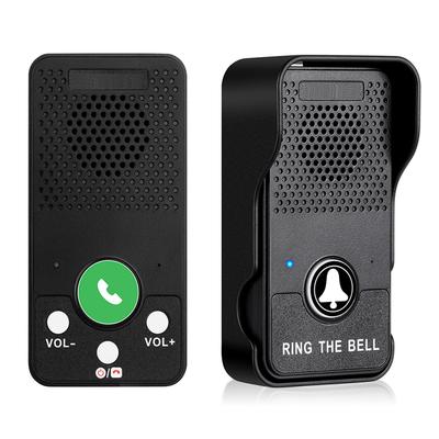 Wireless Doorbell Adjustable Volume 4 Chimes Full Duplex Two Way Intercom One Press To Talk Apartment Intercom for House Office