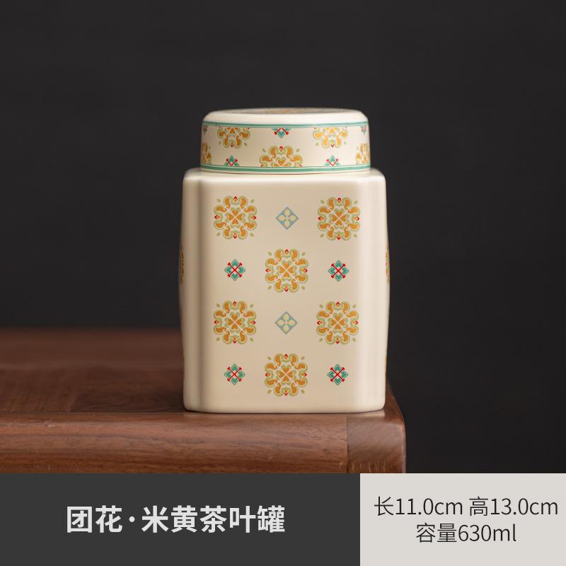 Керамическая банка для чая Портативные контейнеры для хранения Герметичные банки Упаковка Чайная посуда Декорация Банка для чая Контейнер для кофе Чайница 2025 Новинка 6690₽